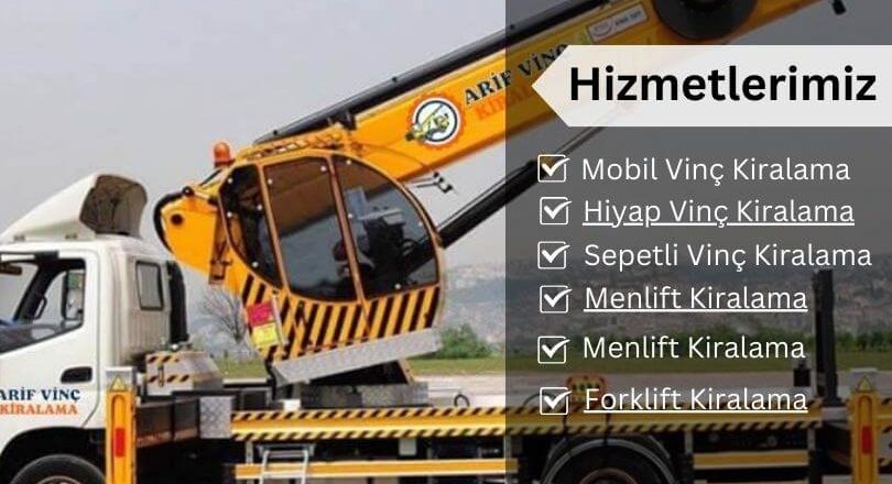 elazığ sepetliş vinç kiralama
